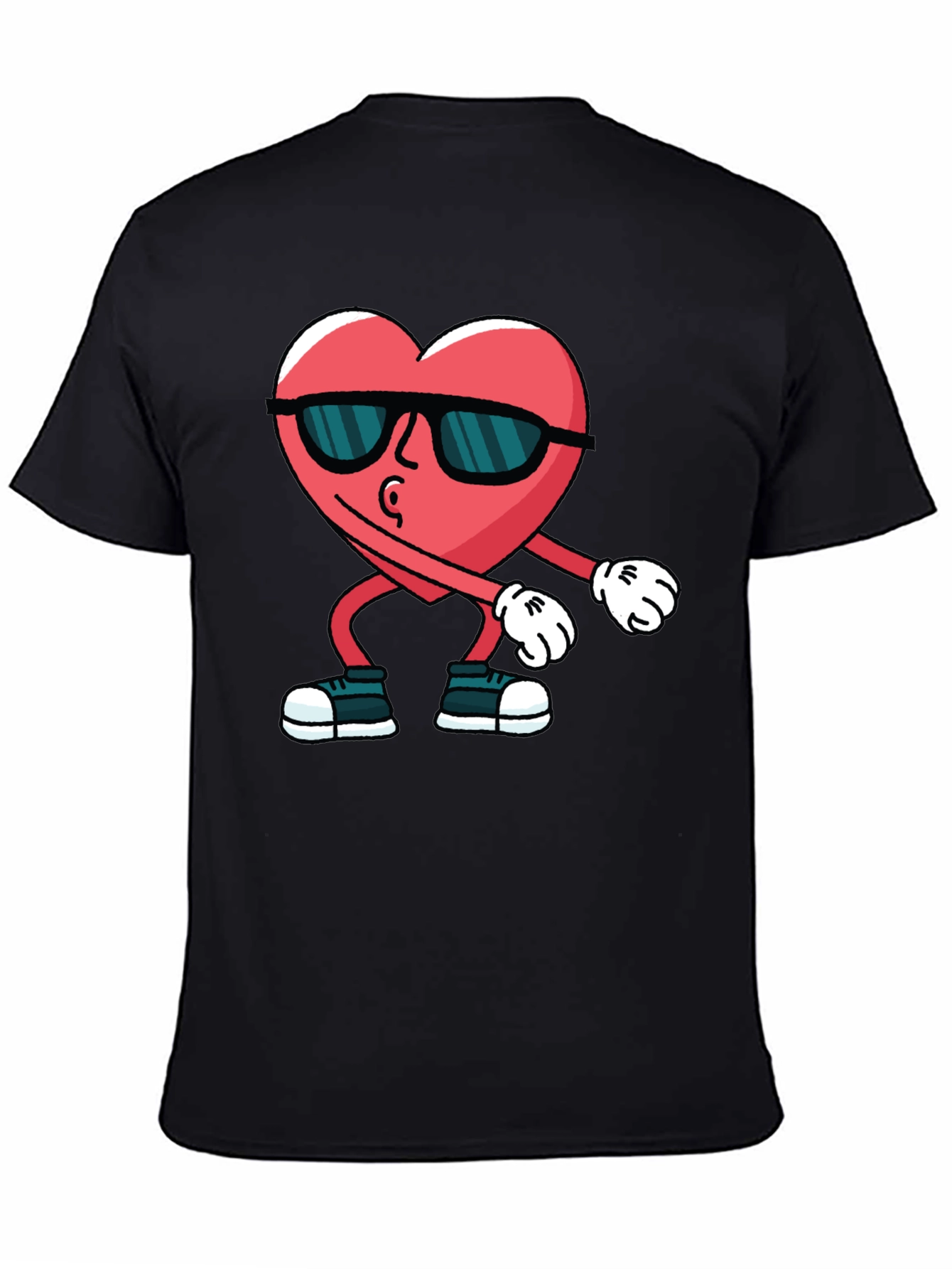 Dabbing Heart Black T-Shirt