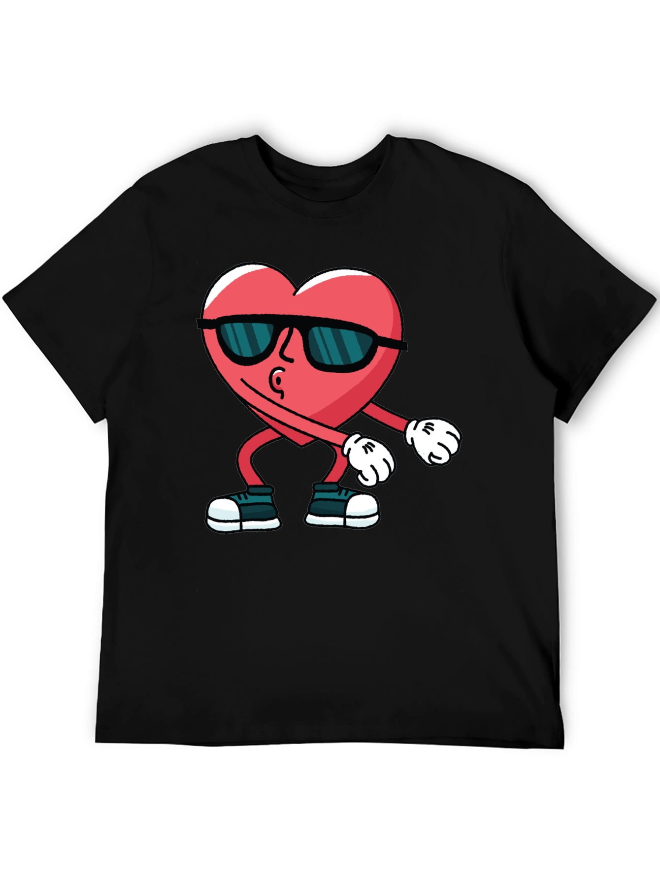 Dabbing Heart Black T-Shirt