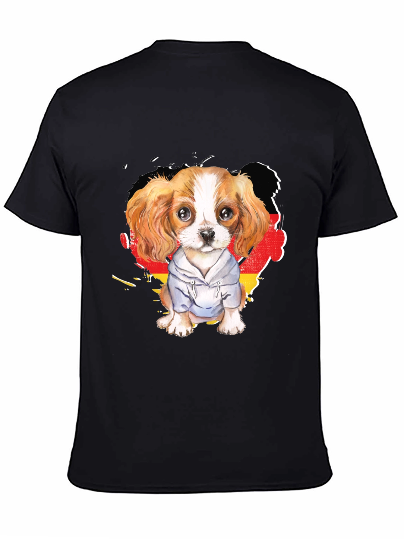 Dog in Hoodie Graphic Tee