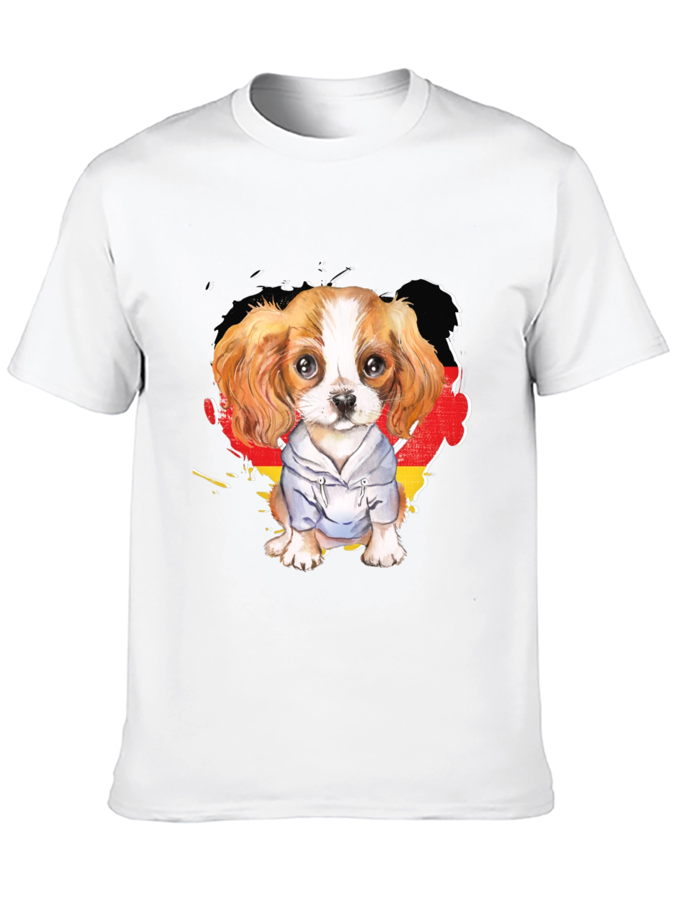 Dog in Hoodie Graphic Tee