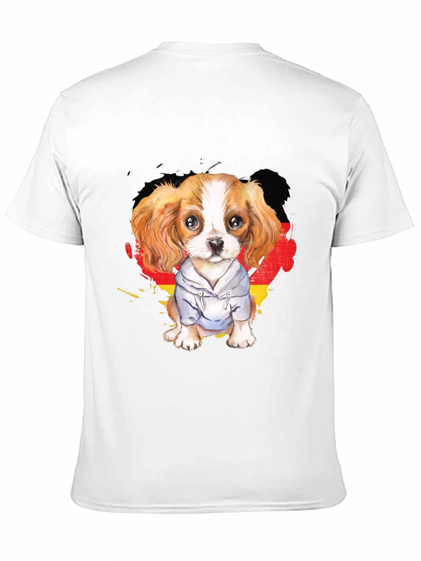 Dog in Hoodie Graphic Tee
