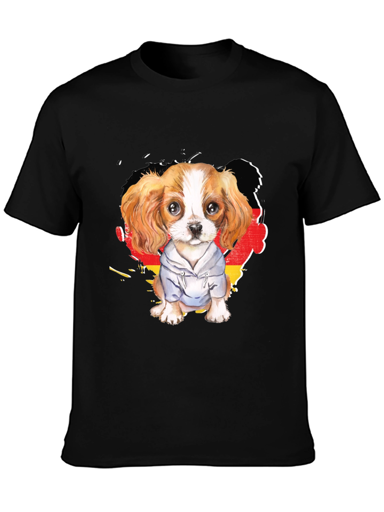 Dog in Hoodie Graphic Tee