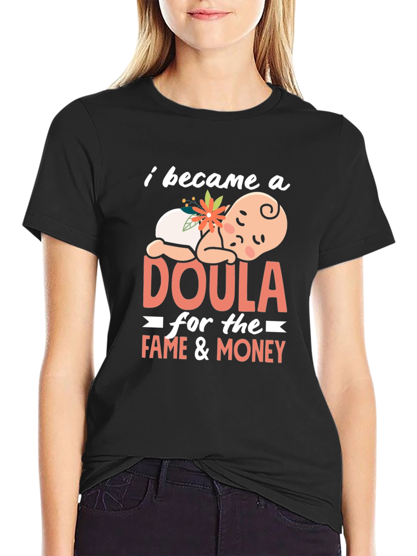 Doula Fame & Money Graphic T-Shirt