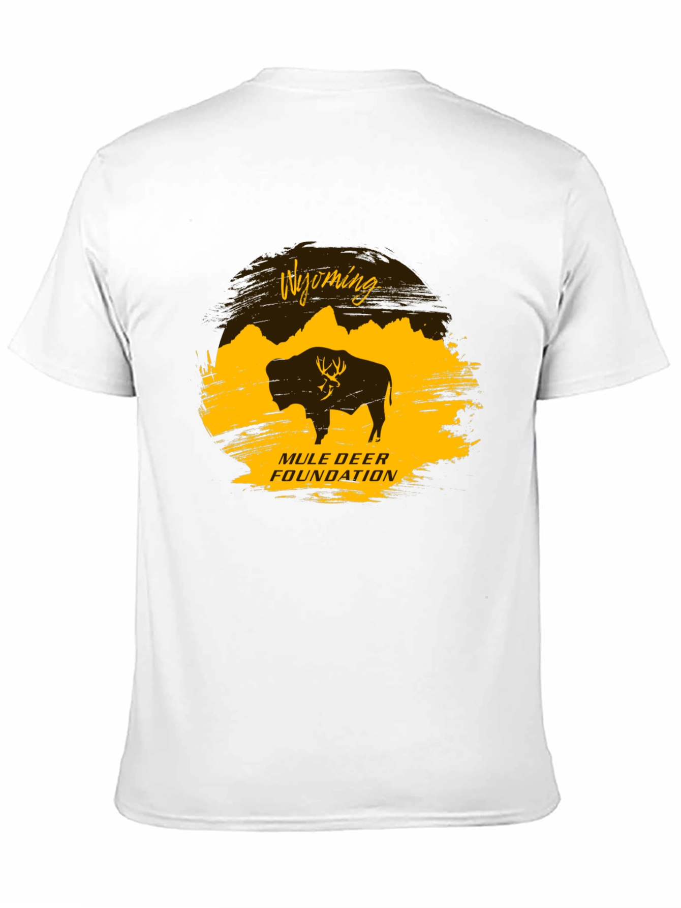 Wyoming Mule Deer Foundation Black T-Shirt