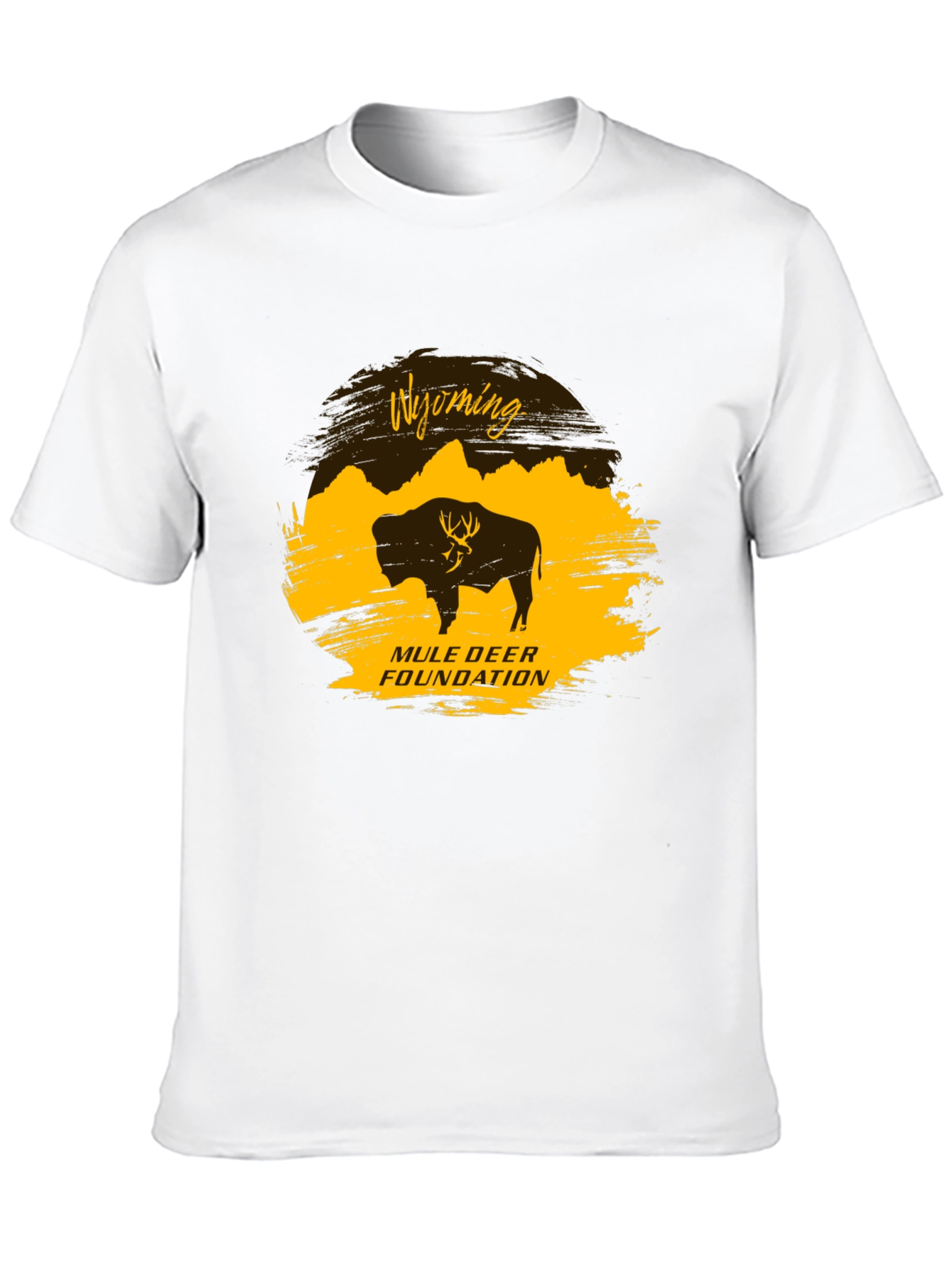 Wyoming Mule Deer Foundation Black T-Shirt