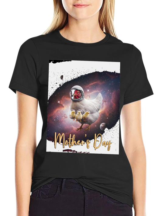 Mothers Day Chicken Astronaut T-Shirt