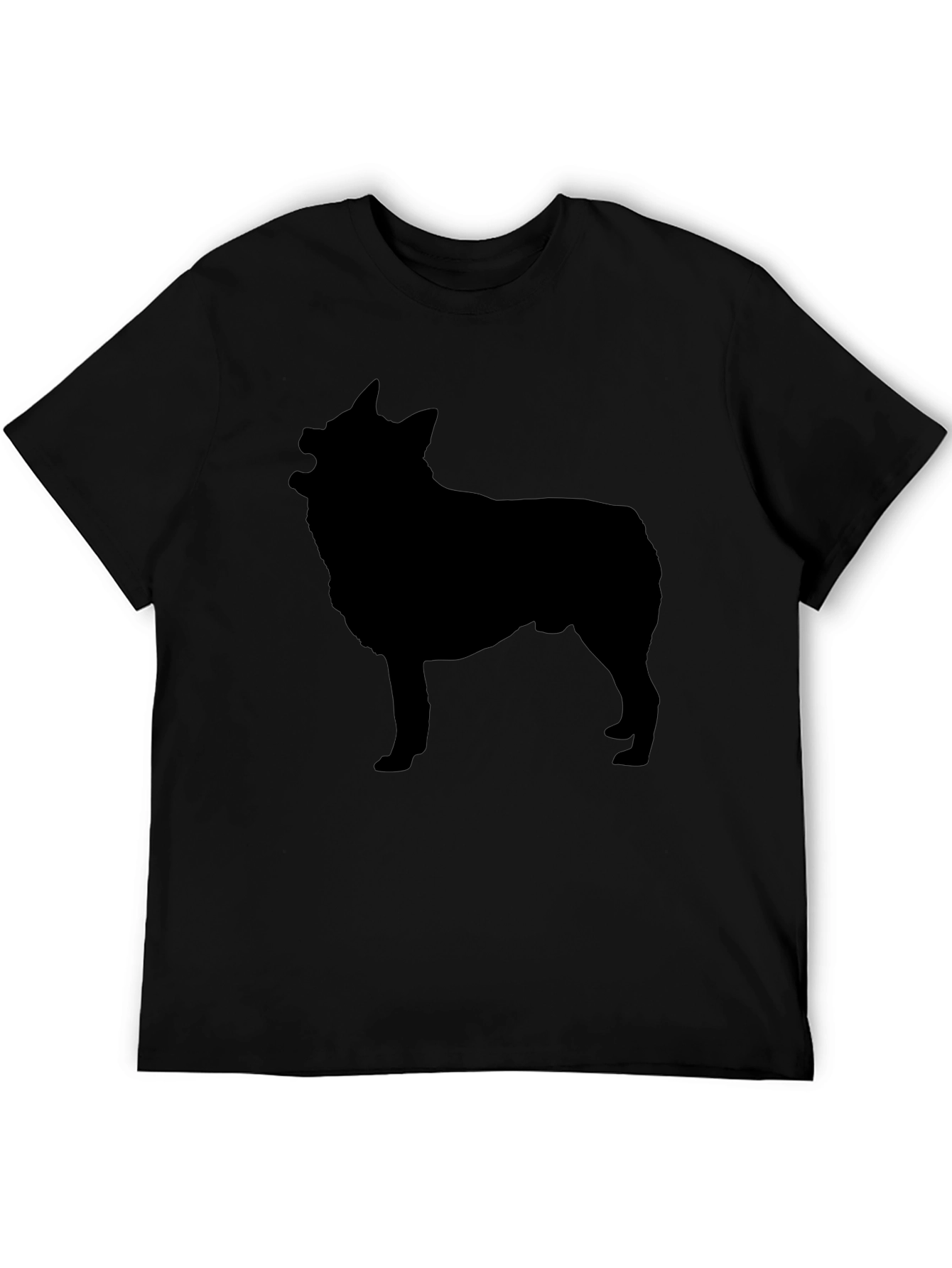 Dog Silhouette Black T-Shirt