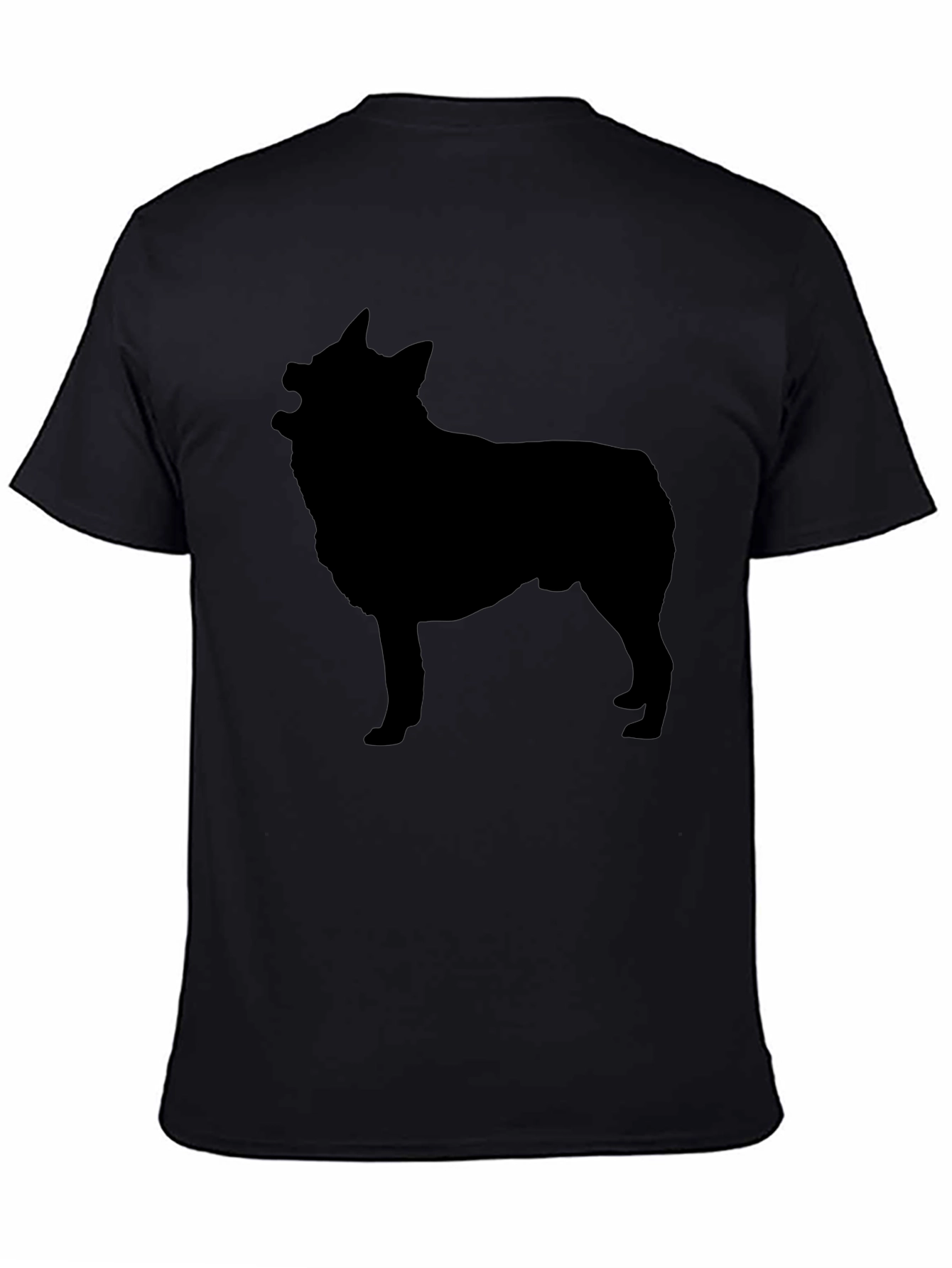 Dog Silhouette Black T-Shirt