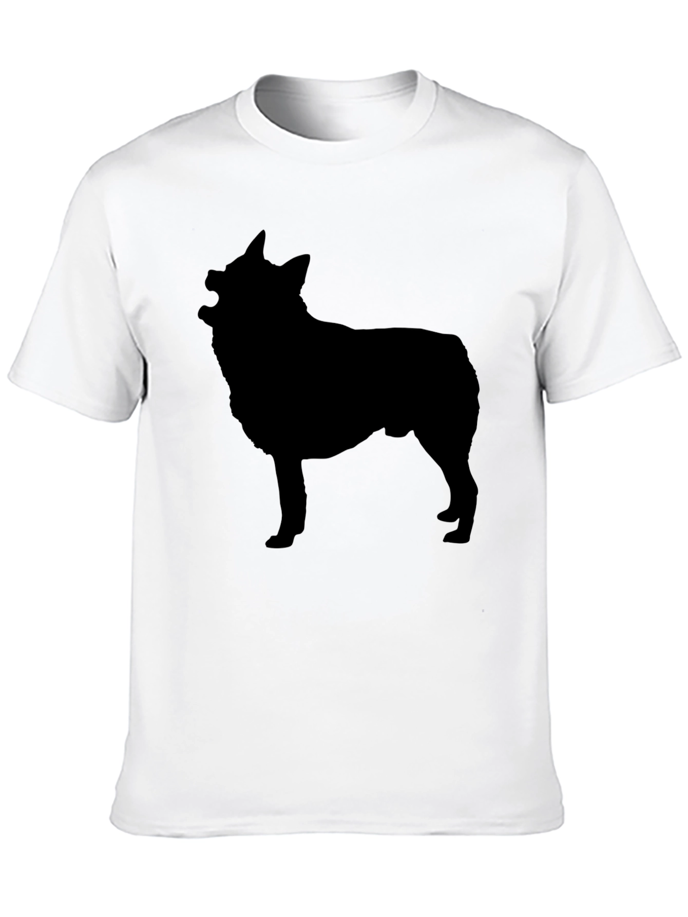 Dog Silhouette Black T-Shirt