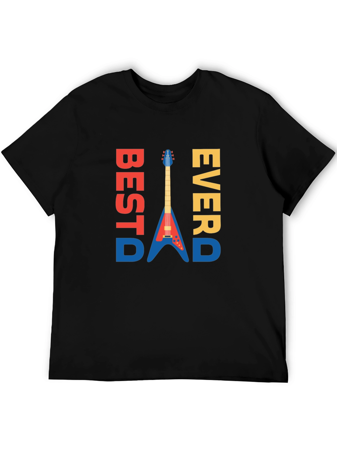Best Dad Ever Guitar Graphic Tee - Mens