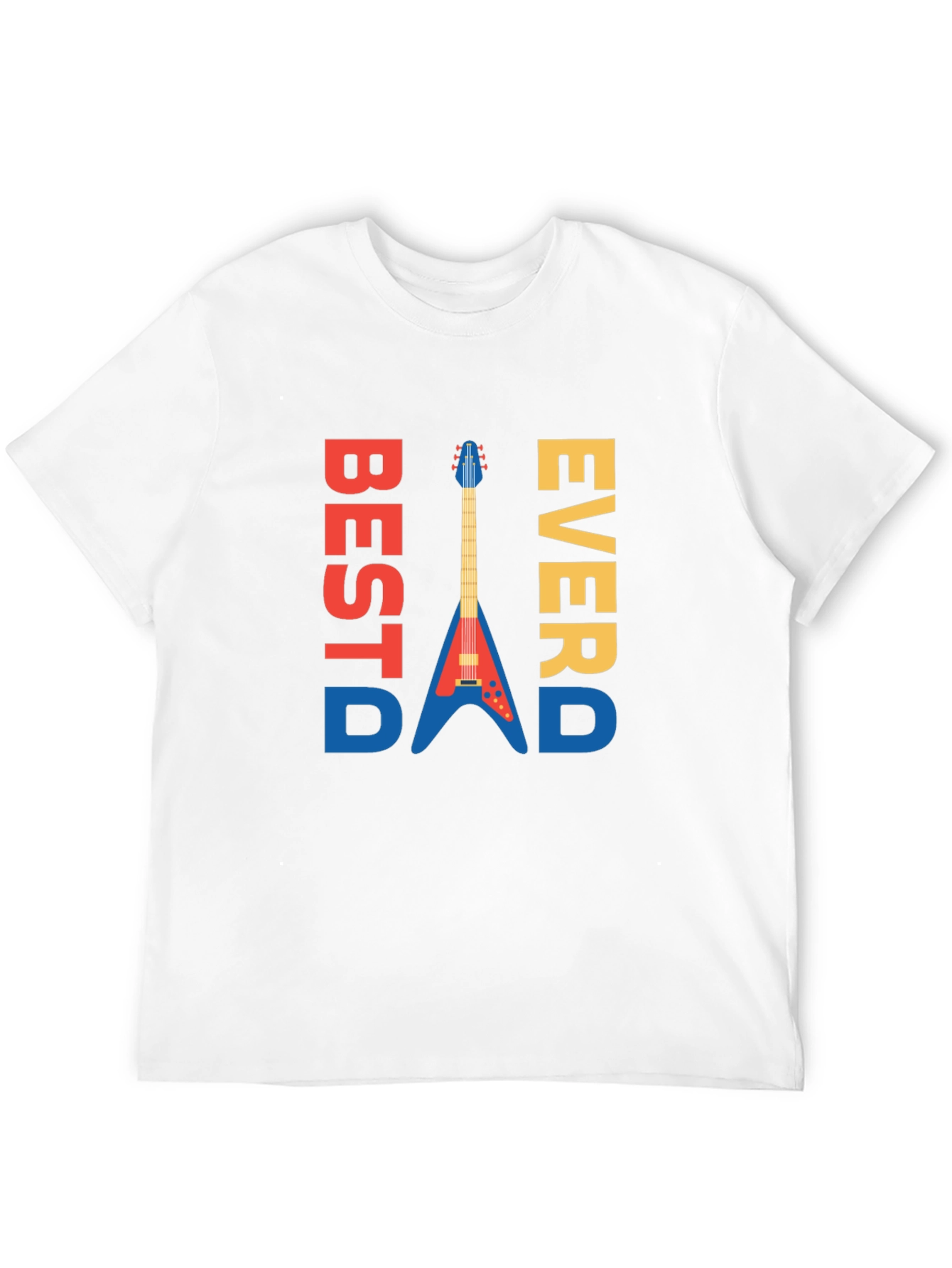 Best Dad Ever Guitar Graphic Tee - Mens