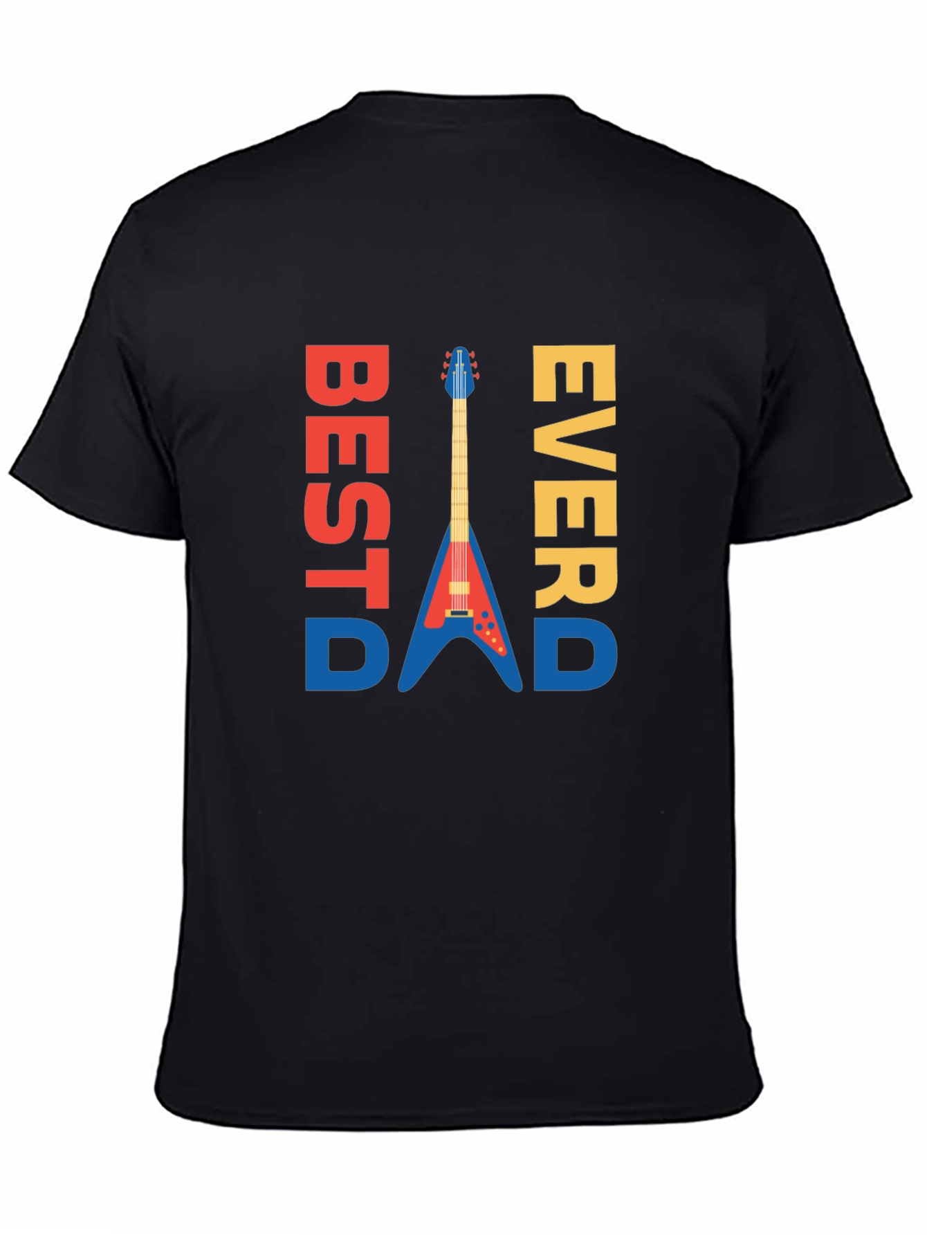 Best Dad Ever Guitar Graphic Tee - Mens