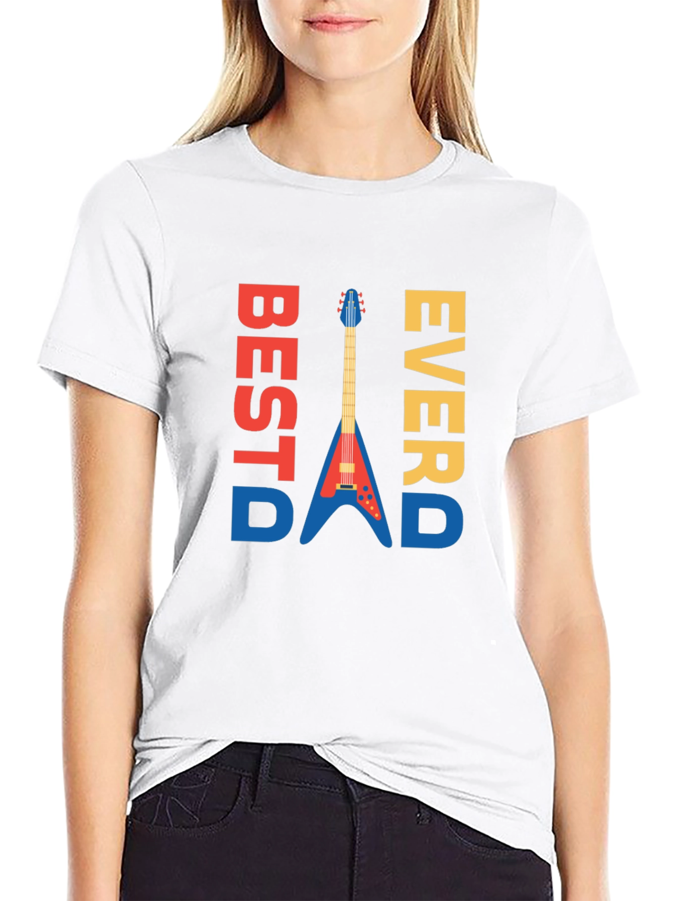 Best Dad Ever Guitar Graphic Tee - Mens