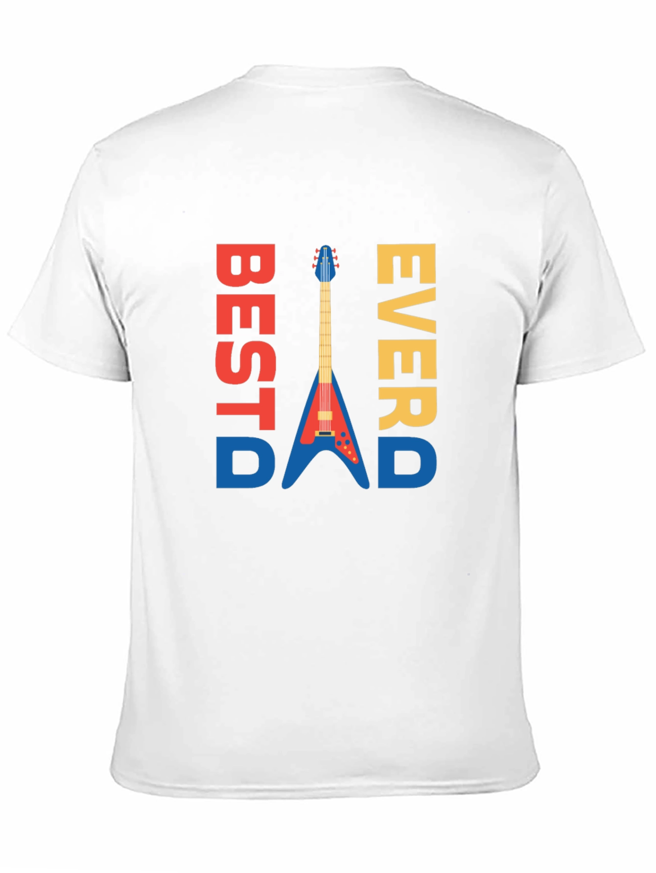 Best Dad Ever Guitar Graphic Tee - Mens