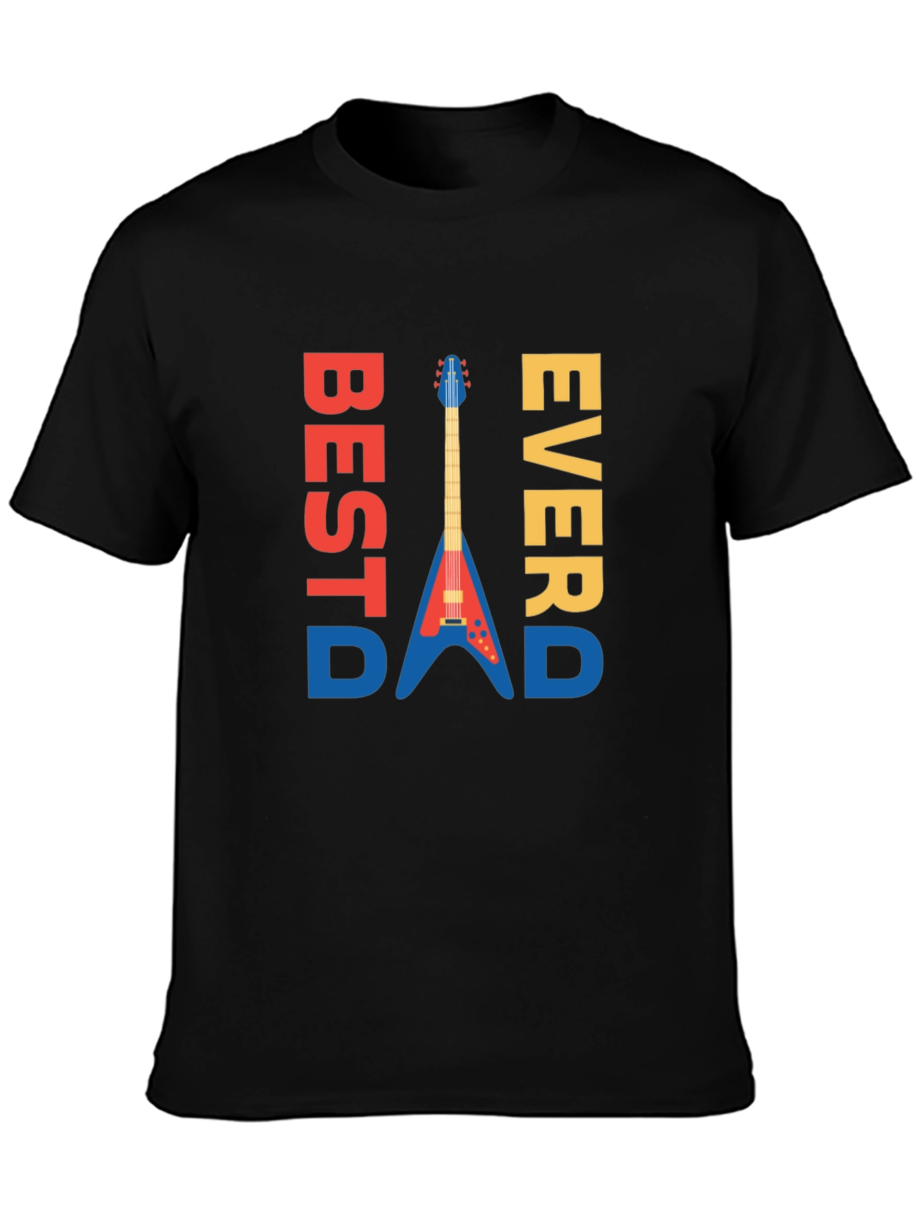 Best Dad Ever Guitar Graphic Tee - Mens