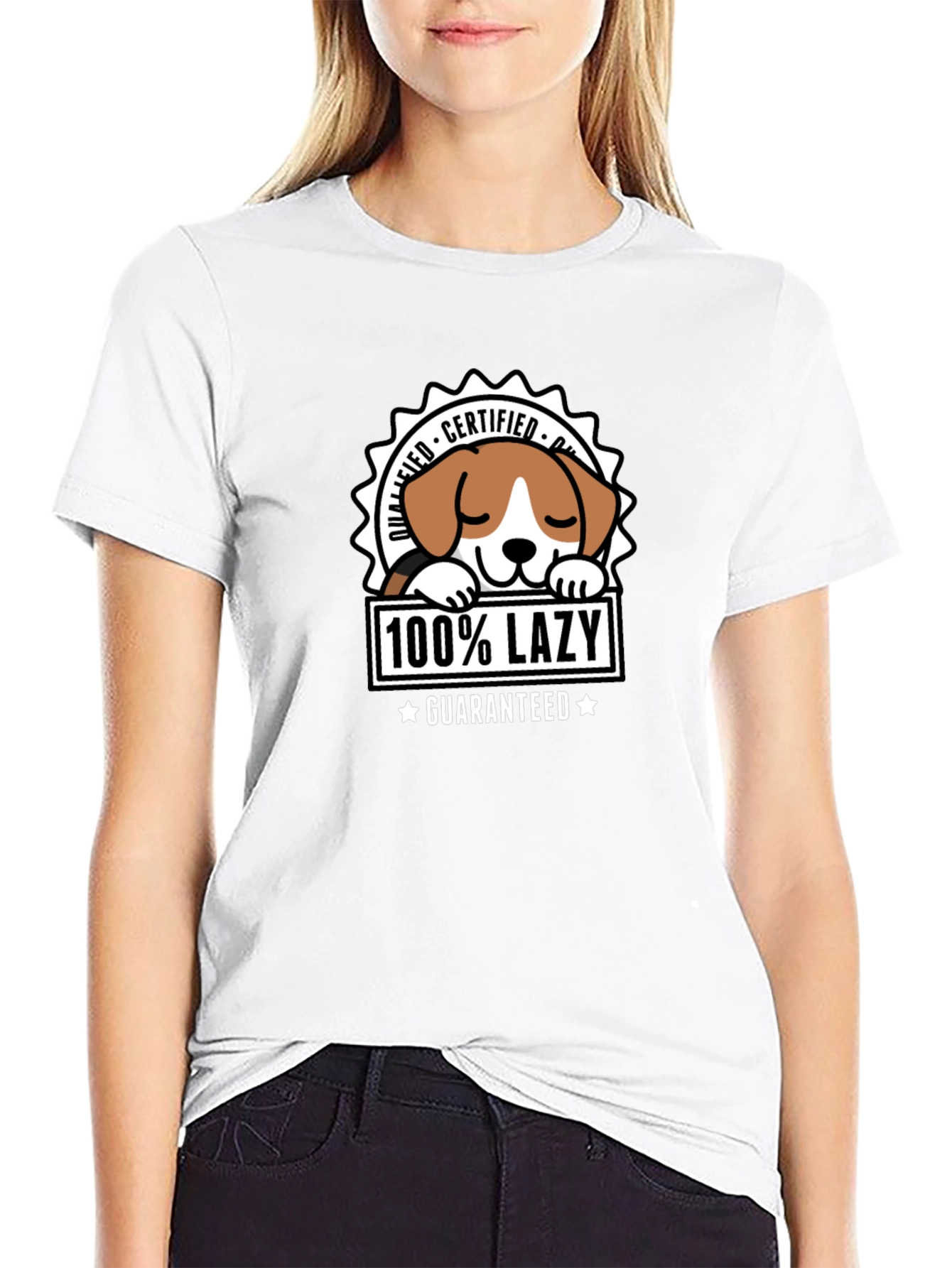 100% Lazy Dog Graphic Tee