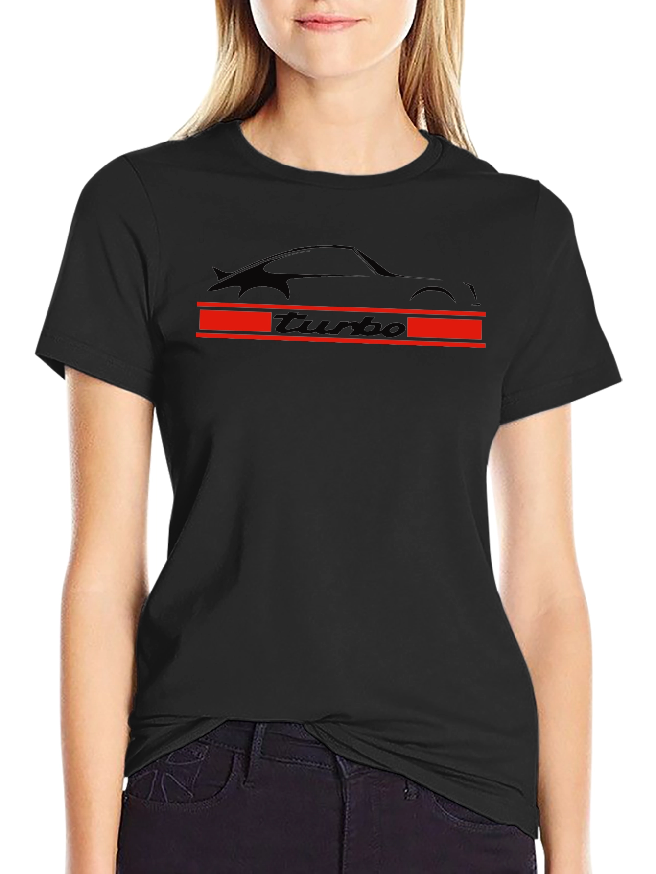 Turbo Car Graphic T-Shirt - Black