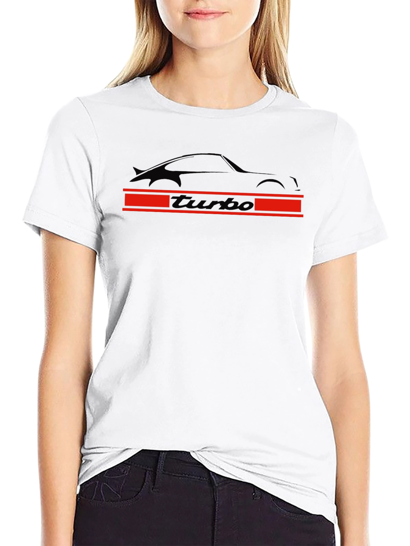 Turbo Car Graphic T-Shirt - Black