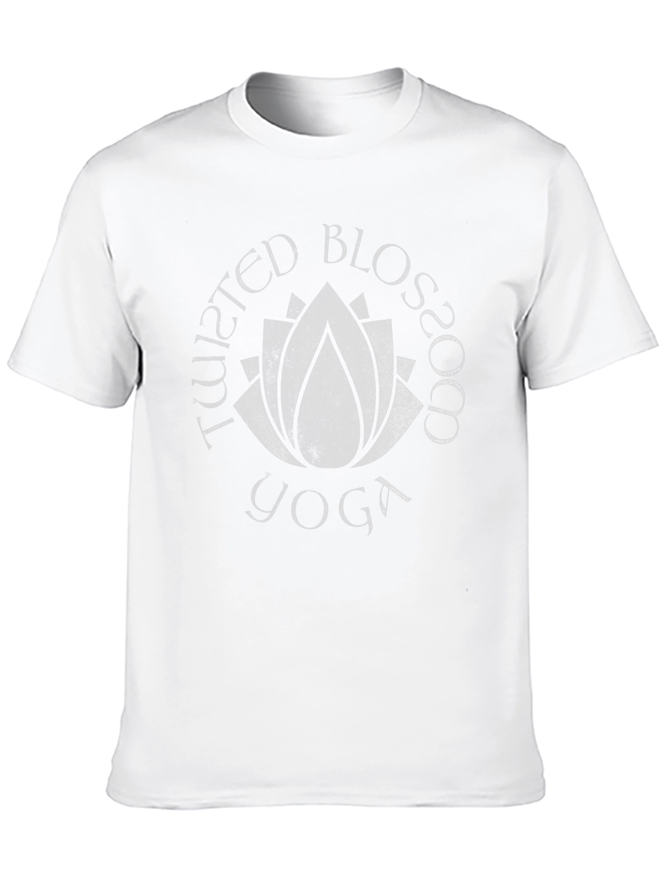 Twisted Blossom Yoga Graphic T-Shirt