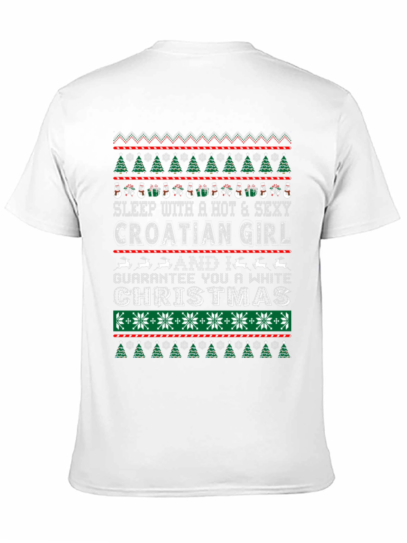 Croatian Girl Ugly Christmas Sweater T-Shirt