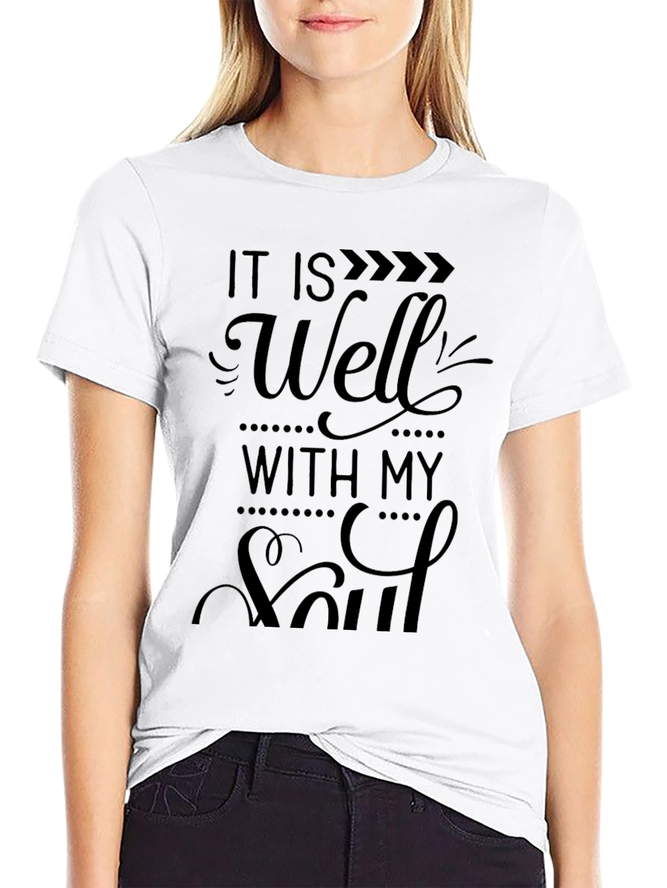 It Is Well With My Soul Black T-Shirt