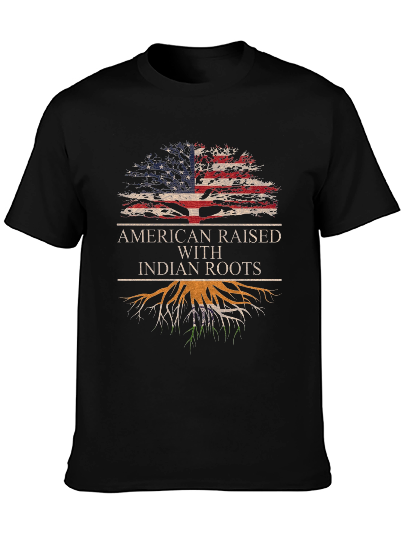American Raised Indian Roots Graphic Tee