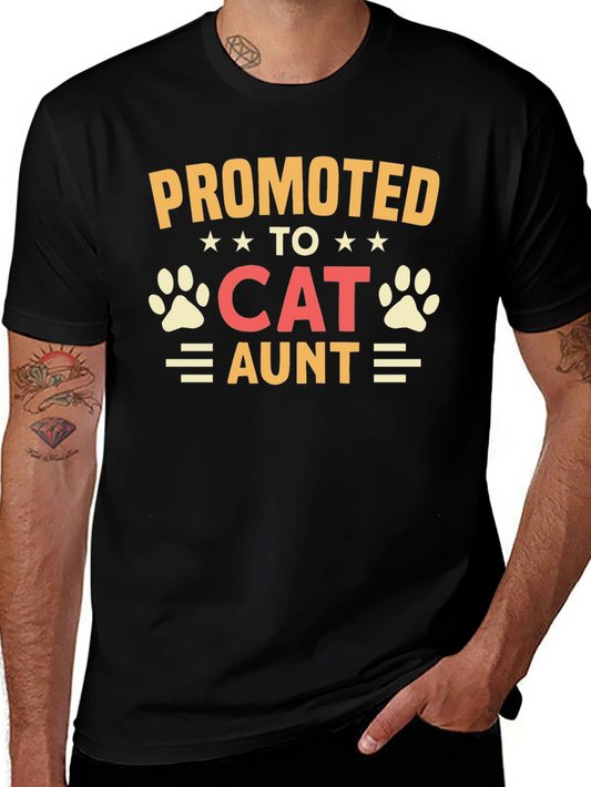 Promoted to Cat Aunt Graphic T-Shirt
