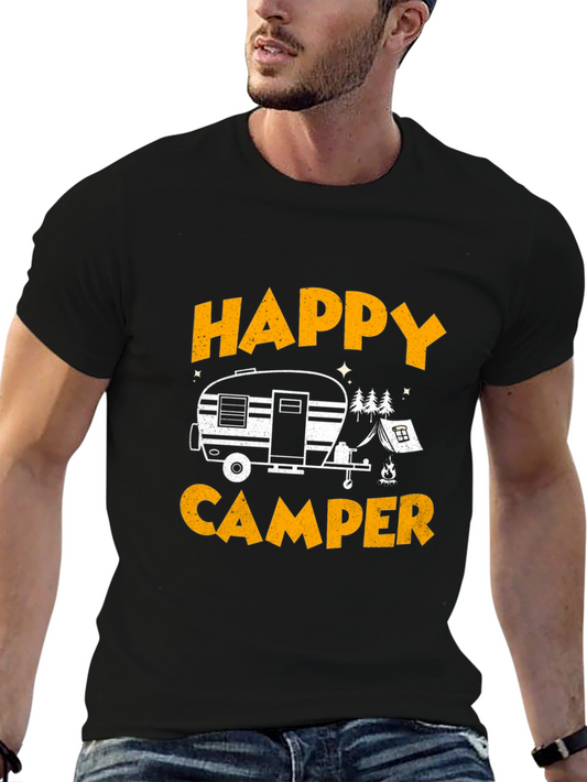 Happy Camper Graphic Tee - Adventure Awaits