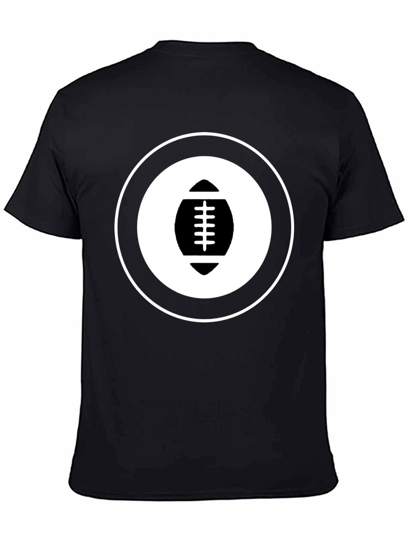 Football Graphic T-Shirt - Black