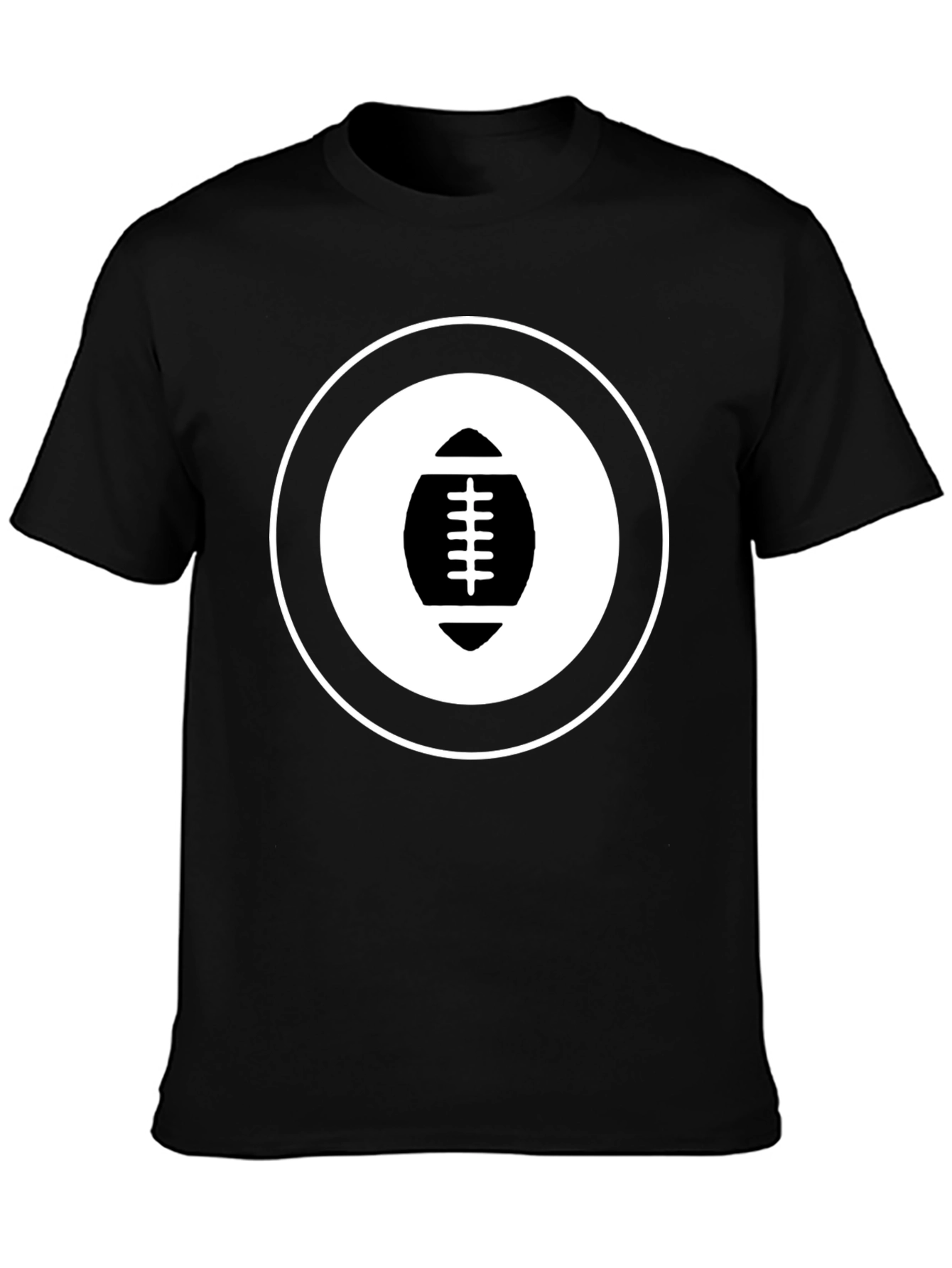 Football Graphic T-Shirt - Black