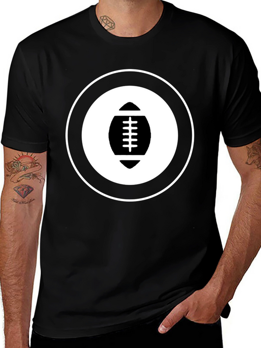 Football Graphic T-Shirt - Black
