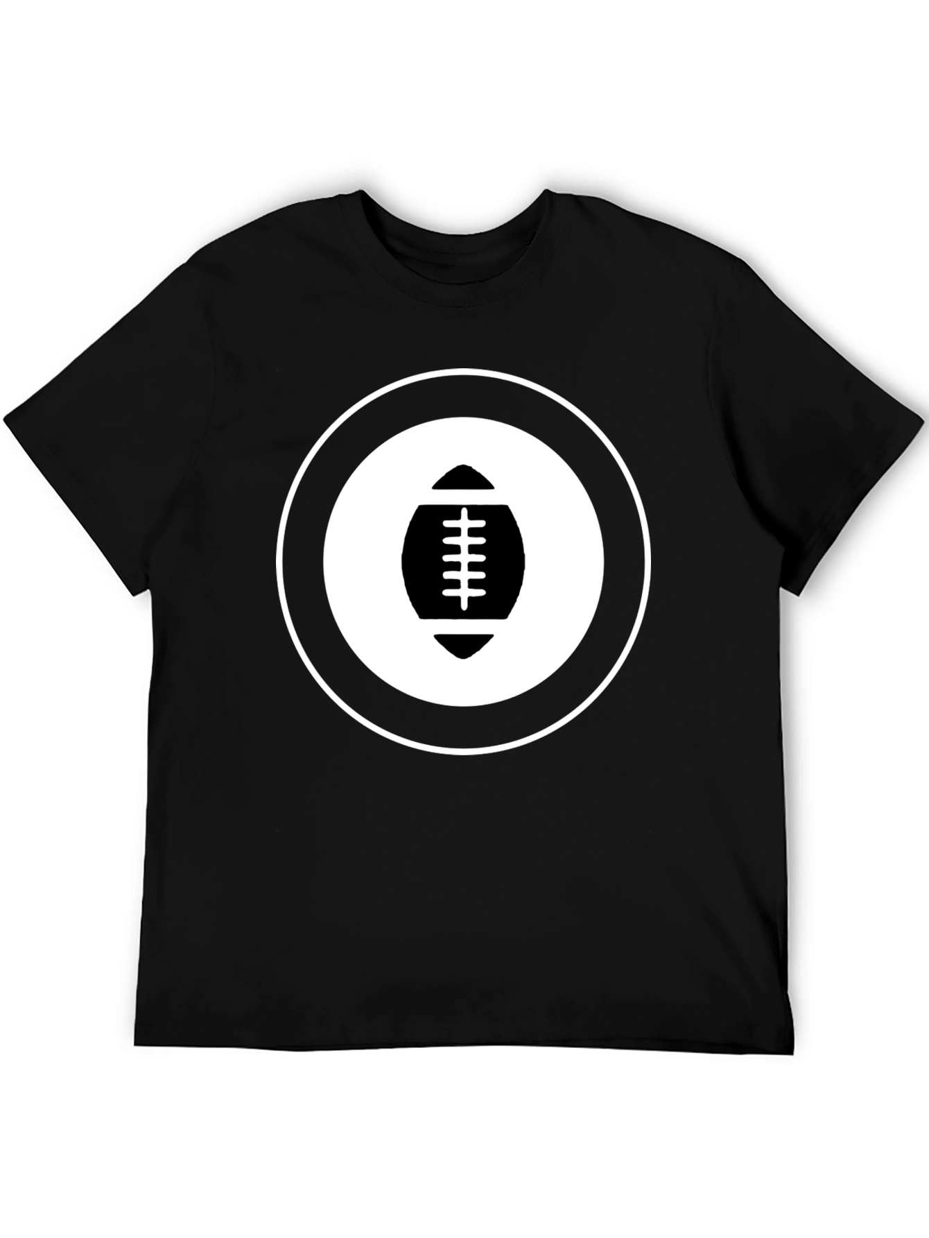 Football Graphic T-Shirt - Black
