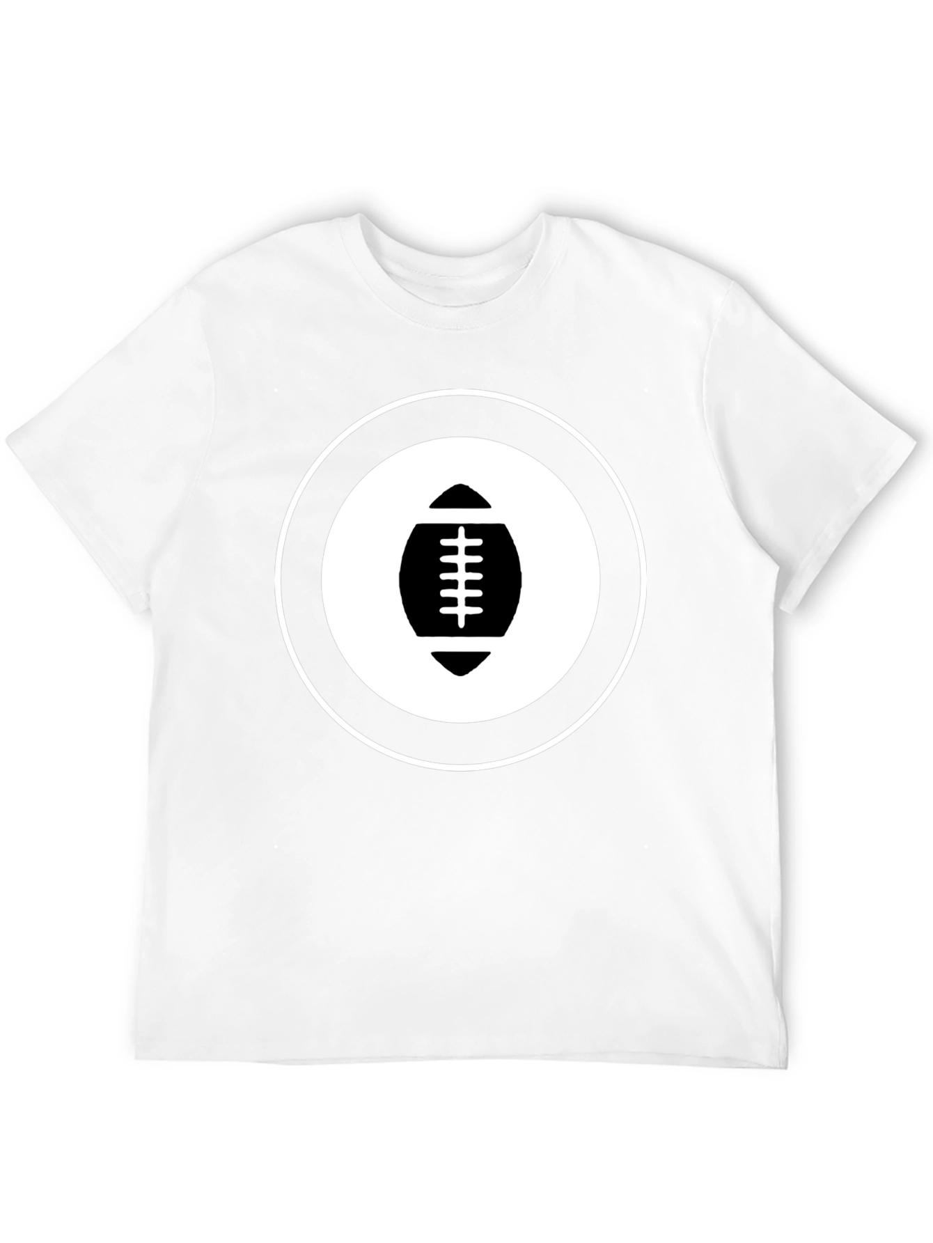 Football Graphic T-Shirt - Black