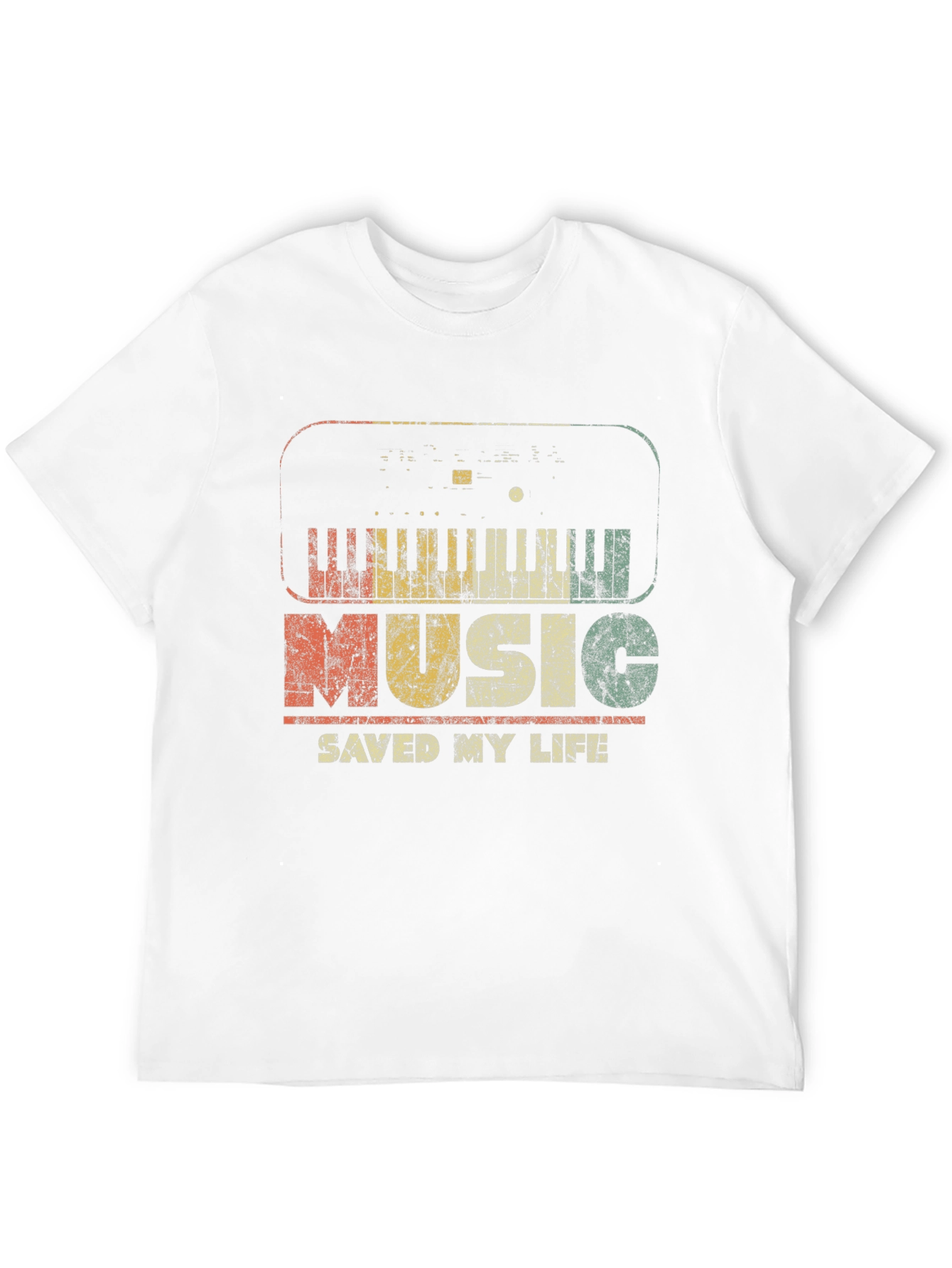 Music Saved My Life Retro Graphic T-Shirt