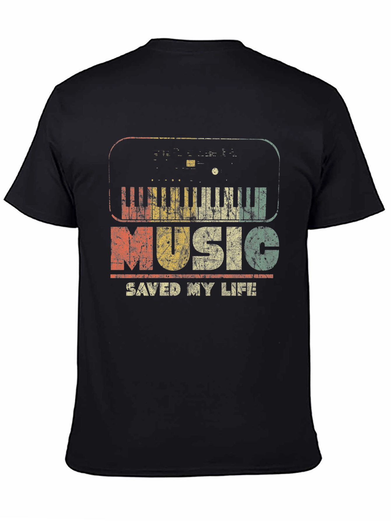 Music Saved My Life Retro Graphic T-Shirt