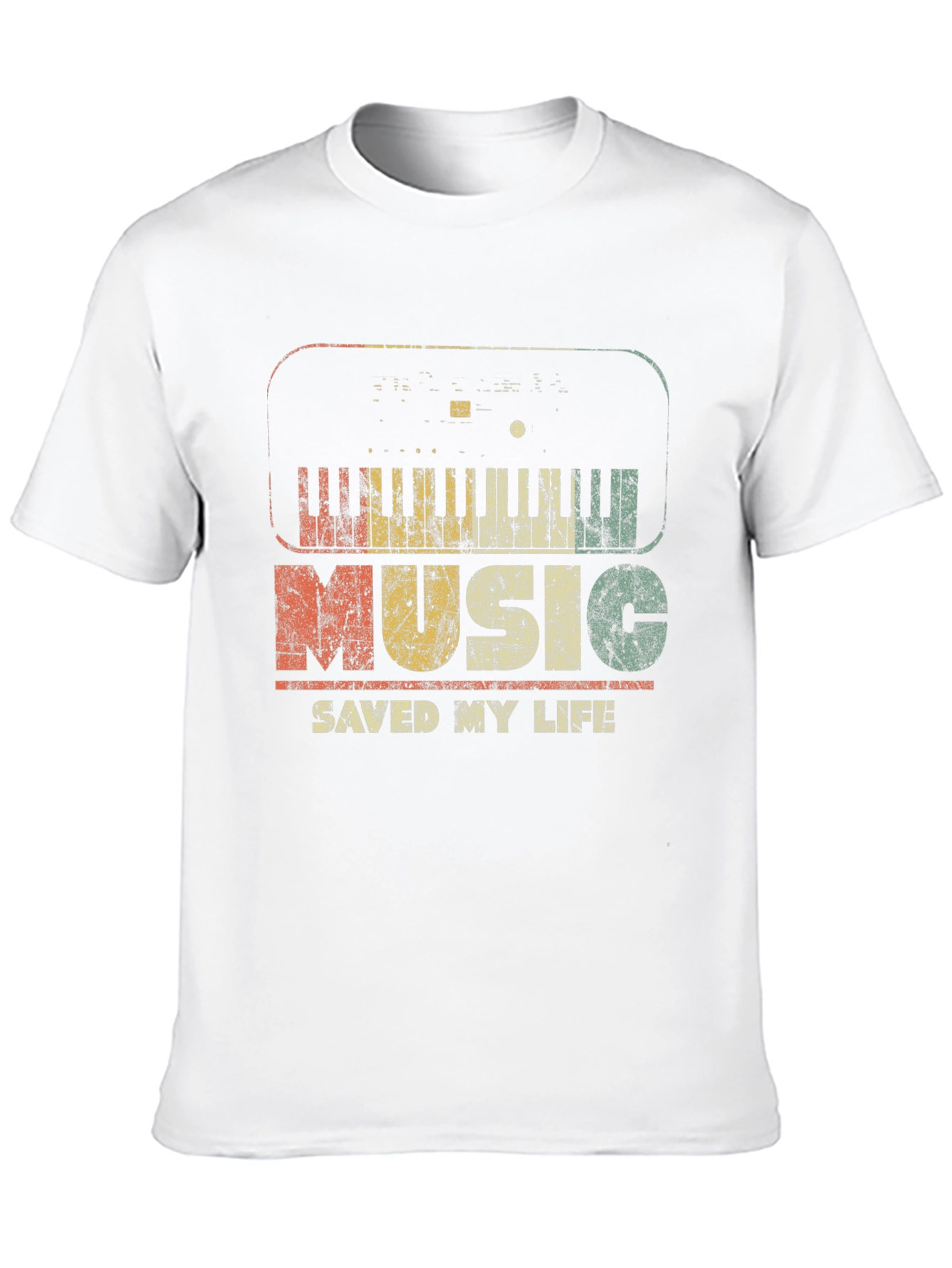 Music Saved My Life Retro Graphic T-Shirt