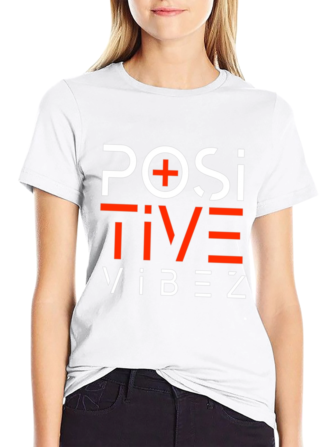 Positive Vibez Graphic Tee - Black