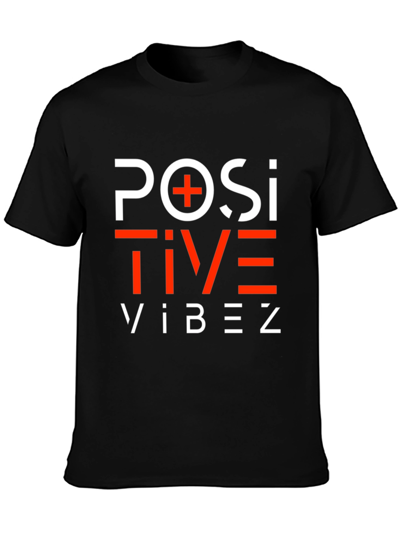 Positive Vibez Graphic Tee - Black