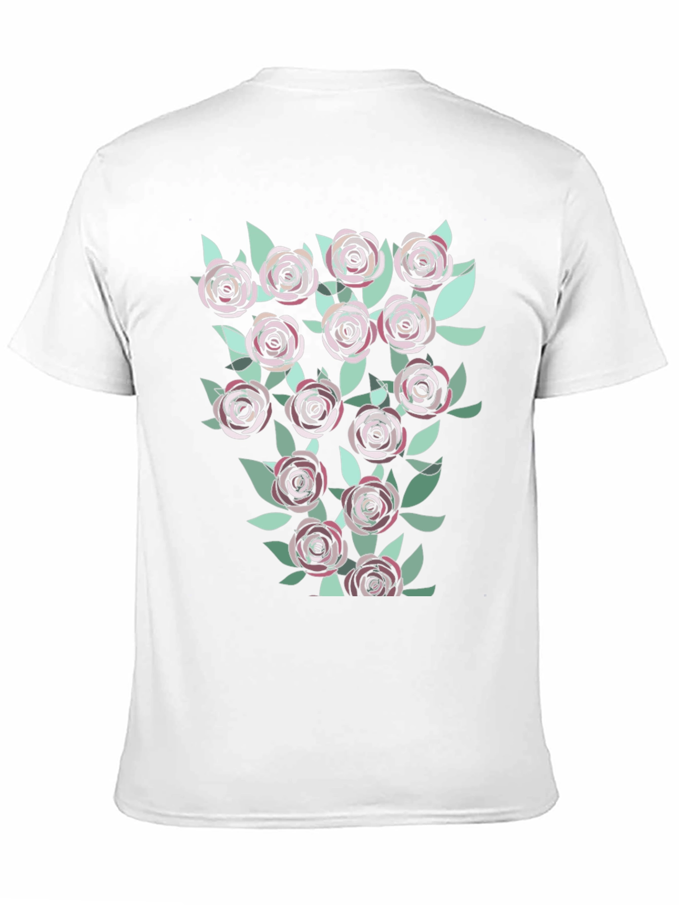 Floral Roses Graphic T-Shirt | Casual Black Tee