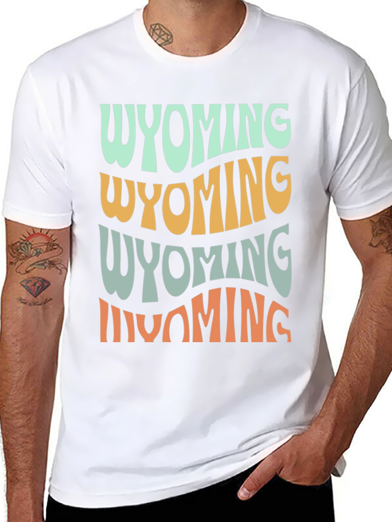 Retro Wyoming T-Shirt - Soft Cotton Graphic Tee