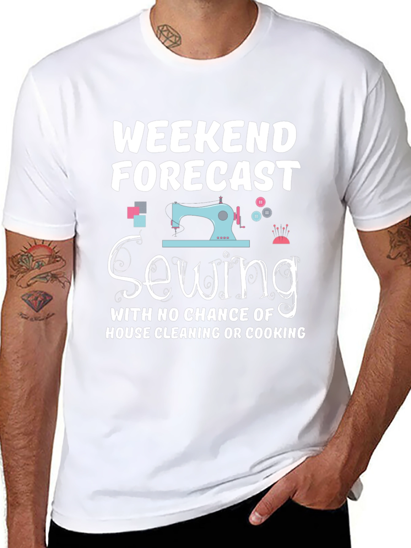Weekend Sewing Forecast T-Shirt