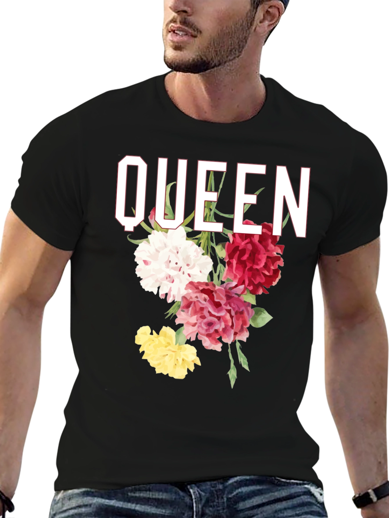 Queen Floral Graphic T-Shirt