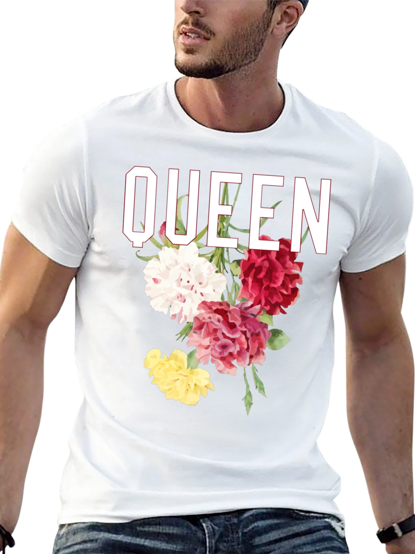 Queen Floral Graphic T-Shirt