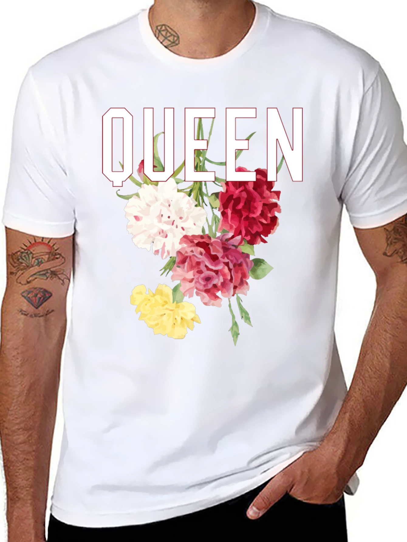 Queen Floral Graphic T-Shirt