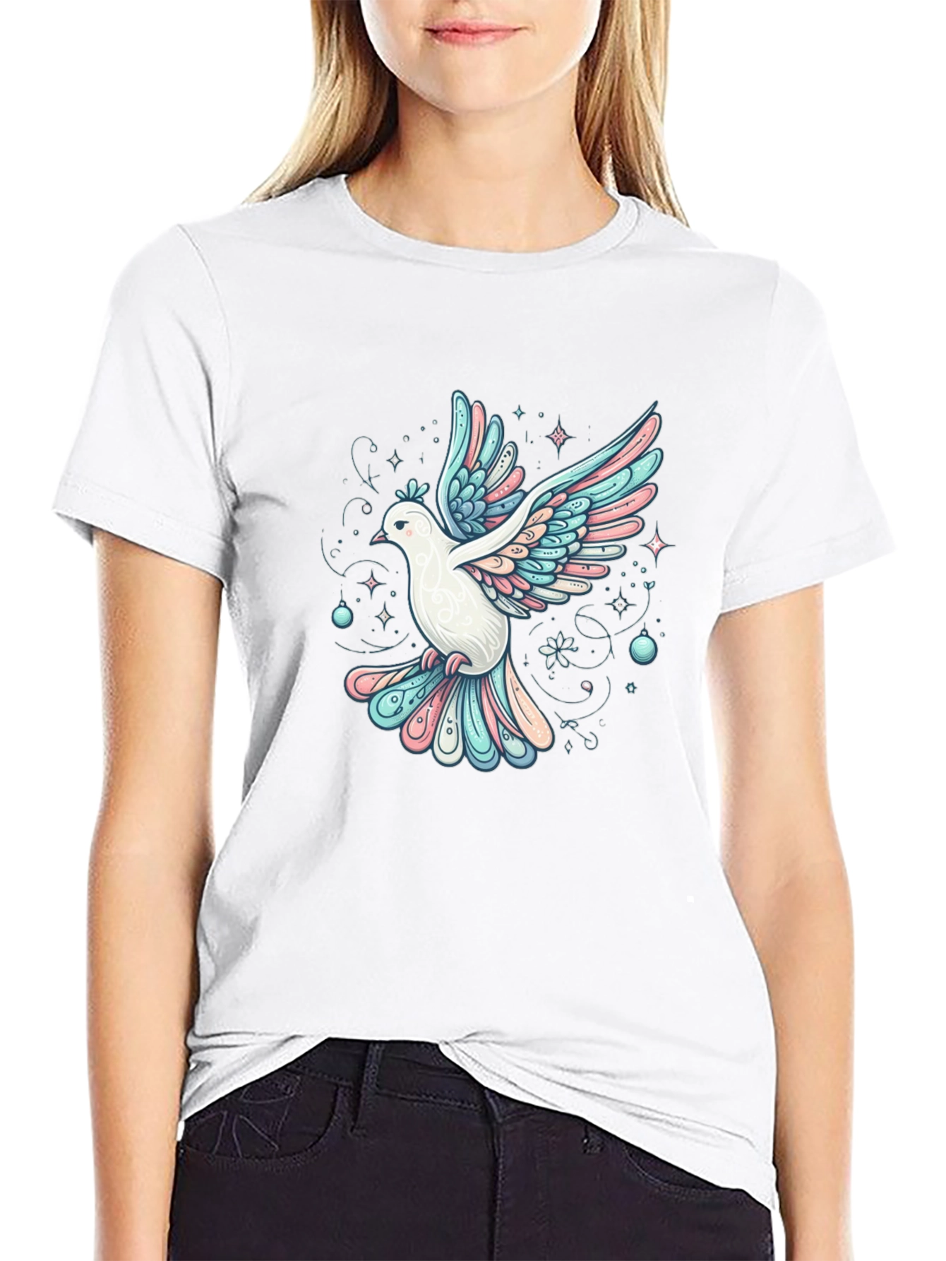 Dove Graphic Tee - Peace and Love Shirt