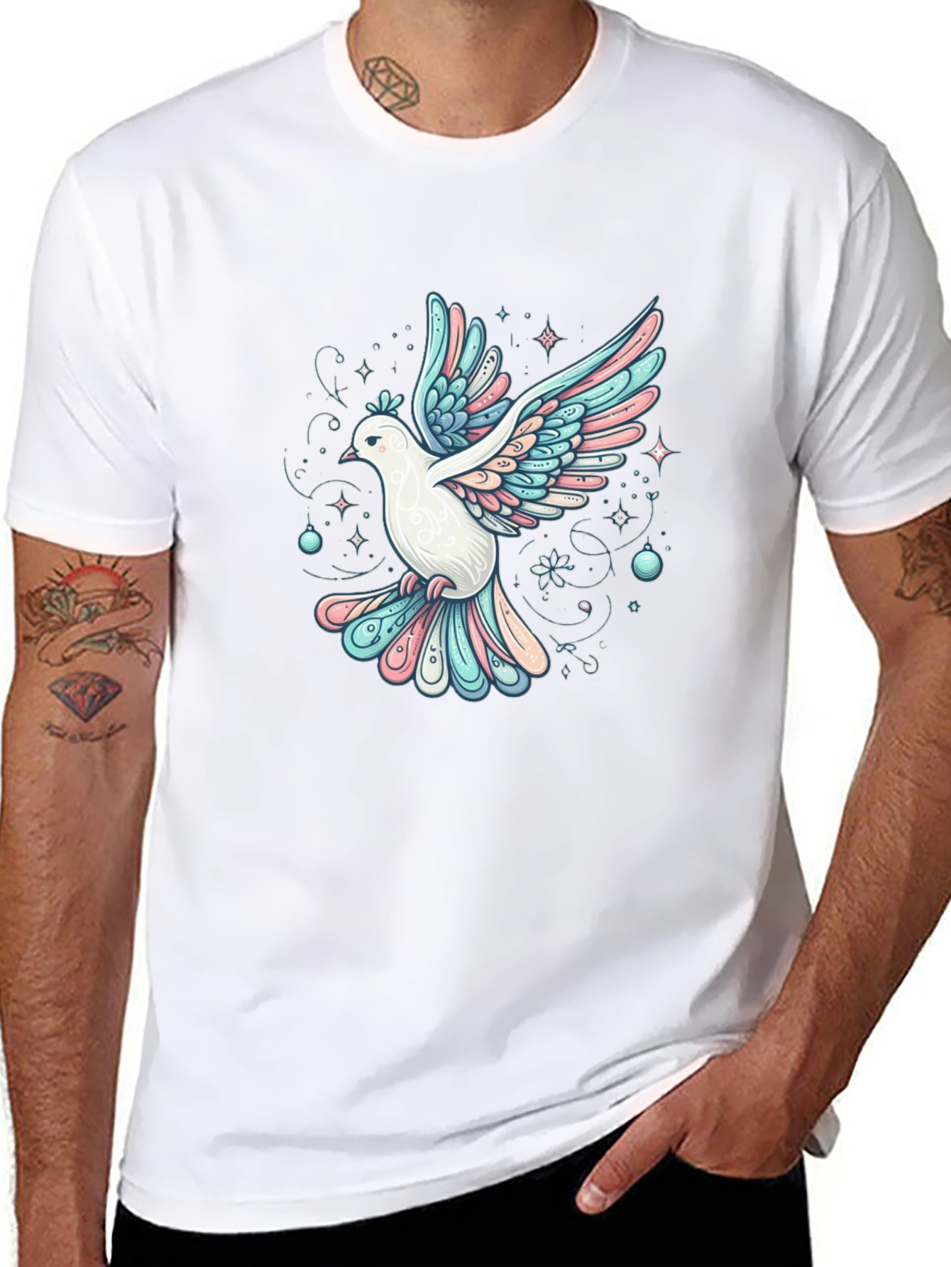 Dove Graphic Tee - Peace and Love Shirt