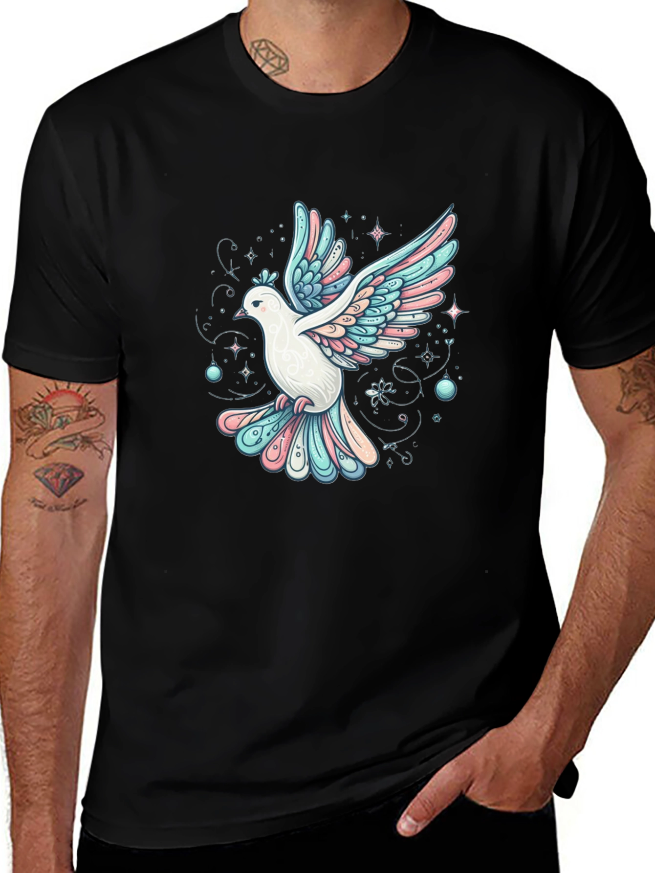Dove Graphic Tee - Peace and Love Shirt