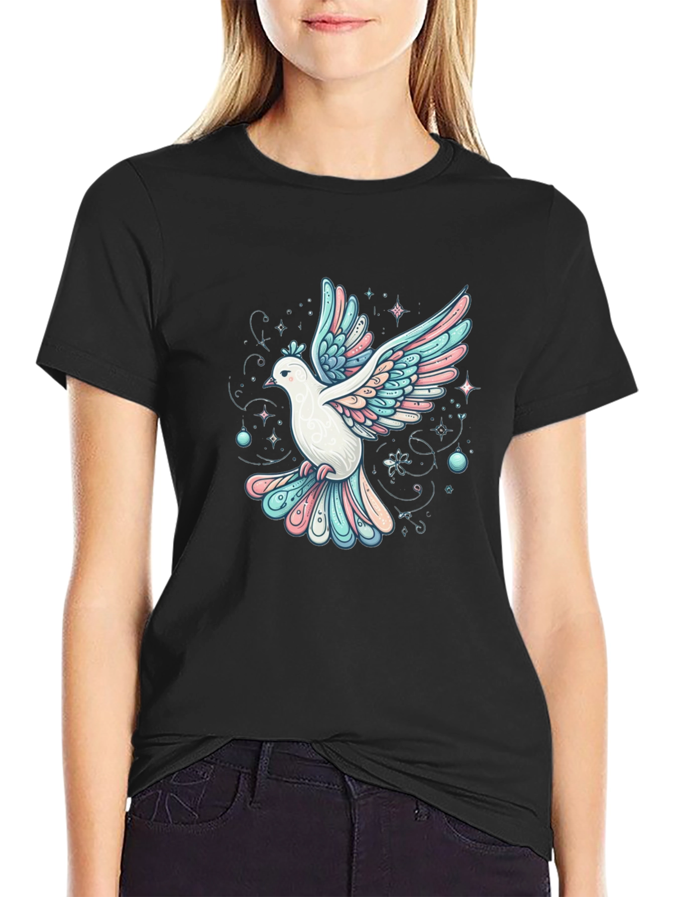 Dove Graphic Tee - Peace and Love Shirt