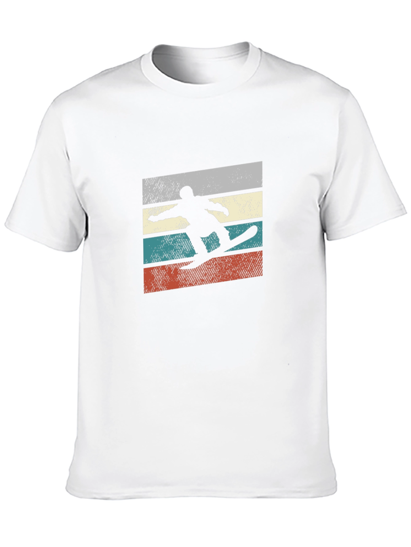 Retro Snowboarder Graphic Tee - Black