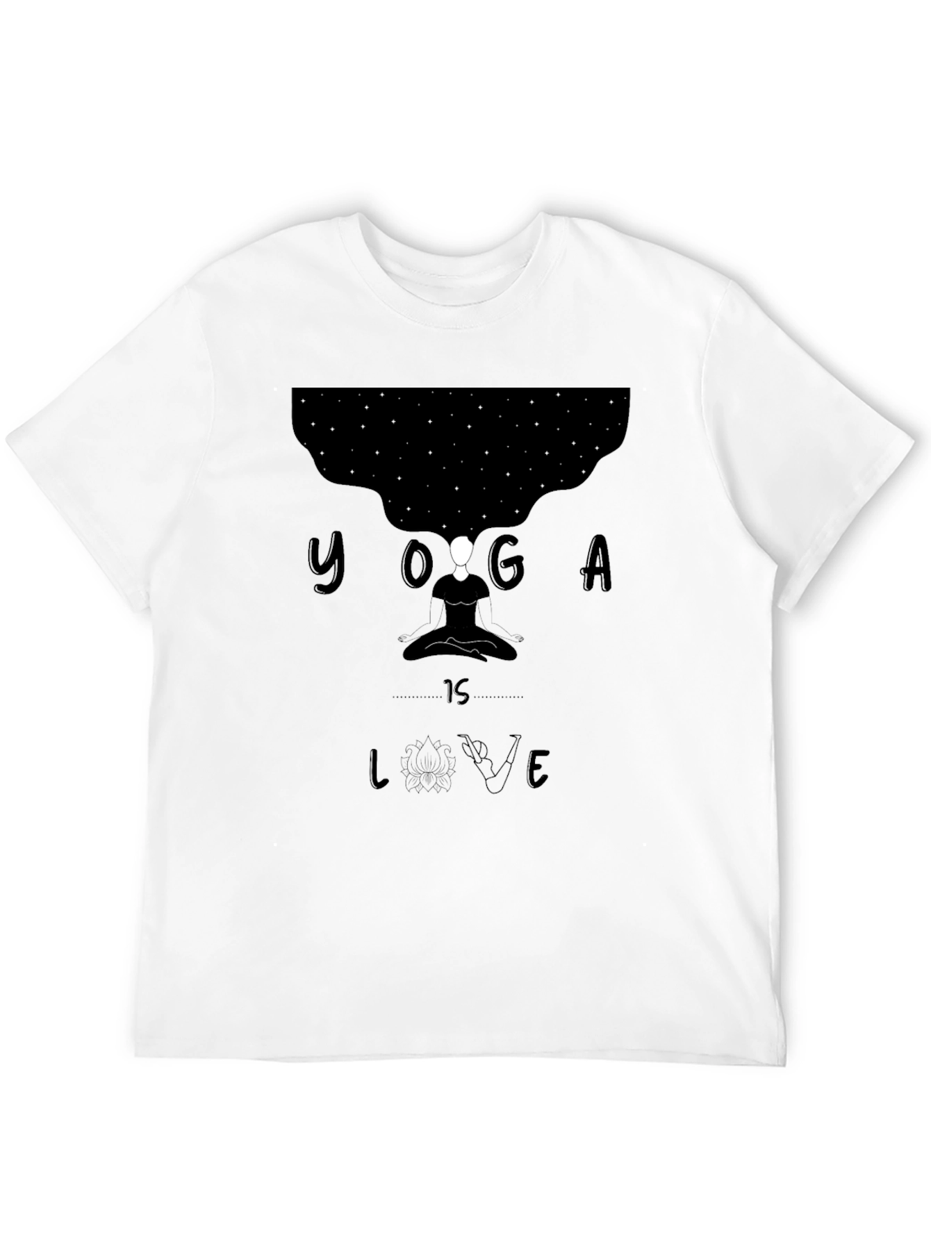 Yoga is Love Black Graphic Tee